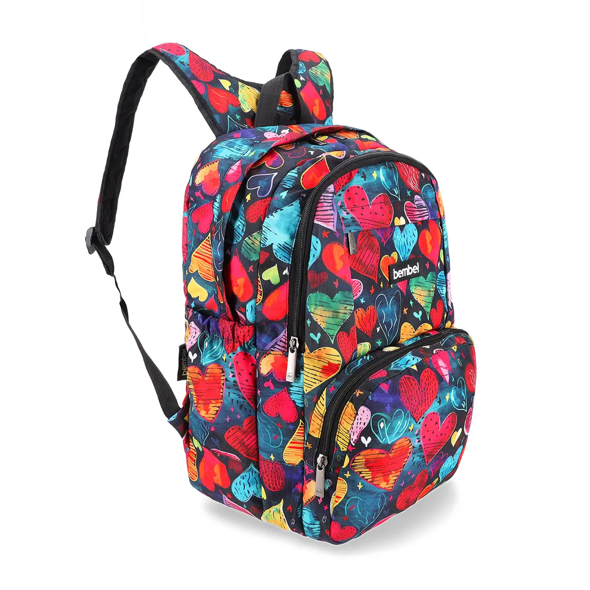 18" Backpack - Funky Hearts