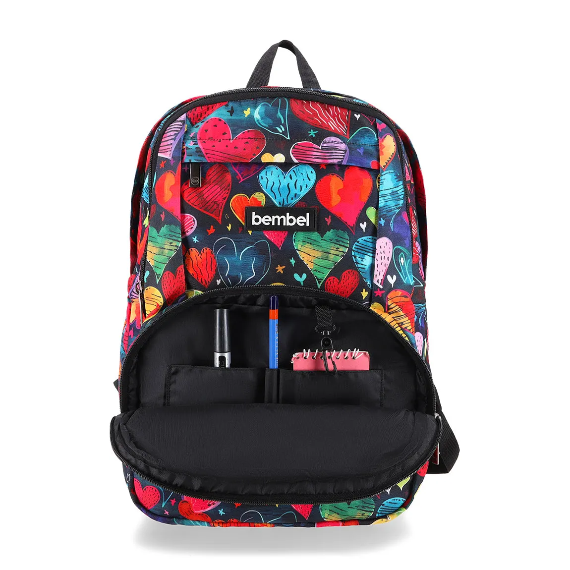 18" Backpack - Funky Hearts