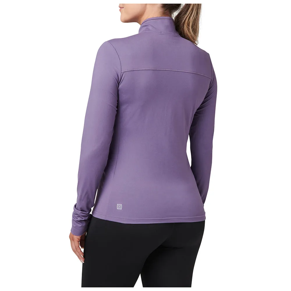 66028-1019 SUDADERA CATALYST CON CIERRE COMPLETO PARA DAMA MUTED GRAPE MARCA 5.11 TACTICAL