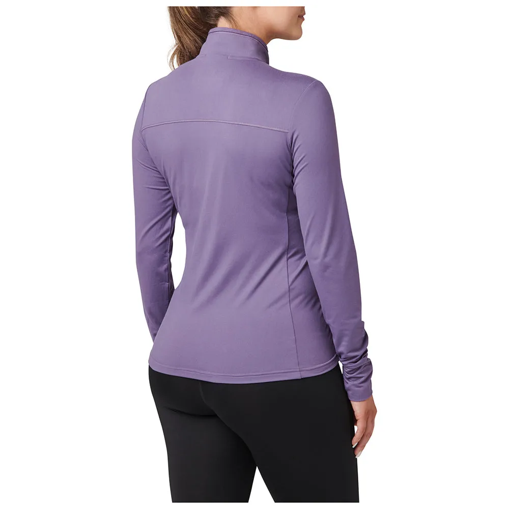 66028-1019 SUDADERA CATALYST CON CIERRE COMPLETO PARA DAMA MUTED GRAPE MARCA 5.11 TACTICAL