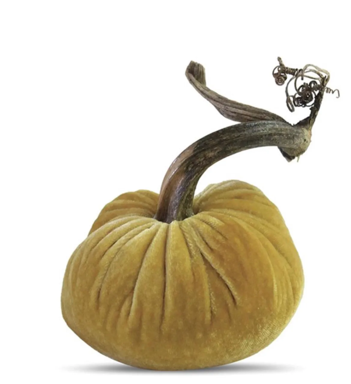 6" Velvet Pumpkin