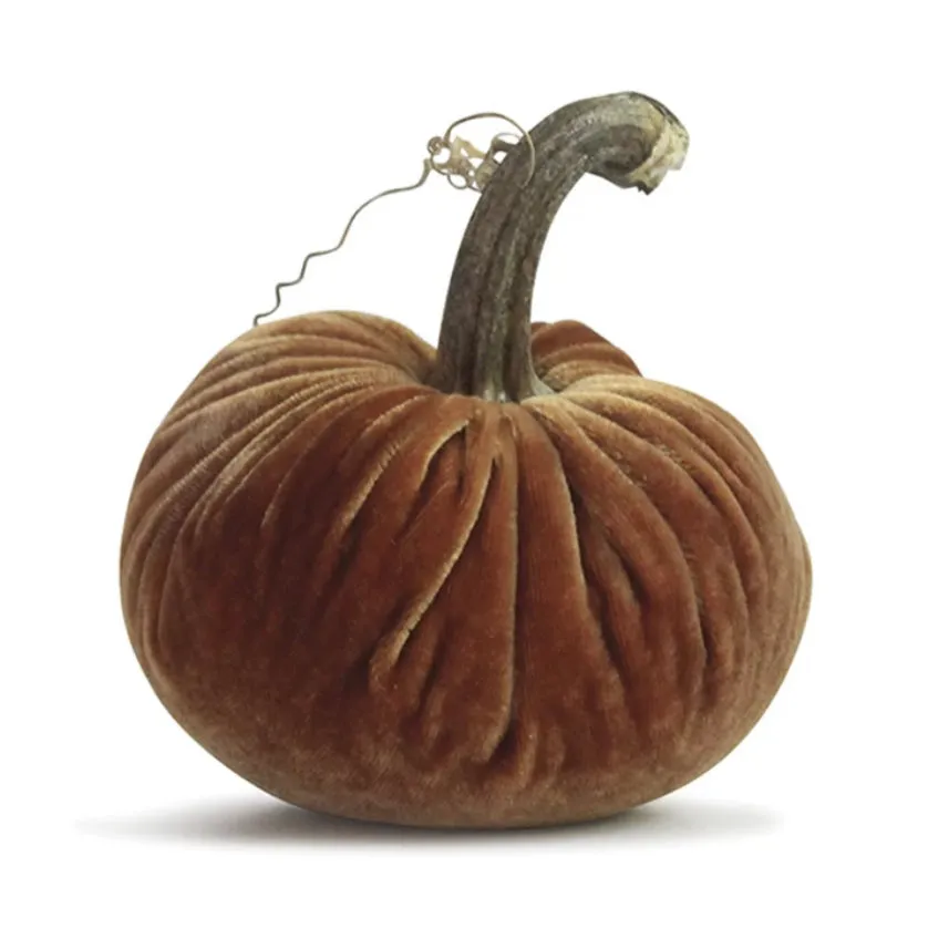 6" Velvet Pumpkin