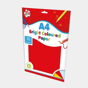 A4 30 Sheets of Bright Paper