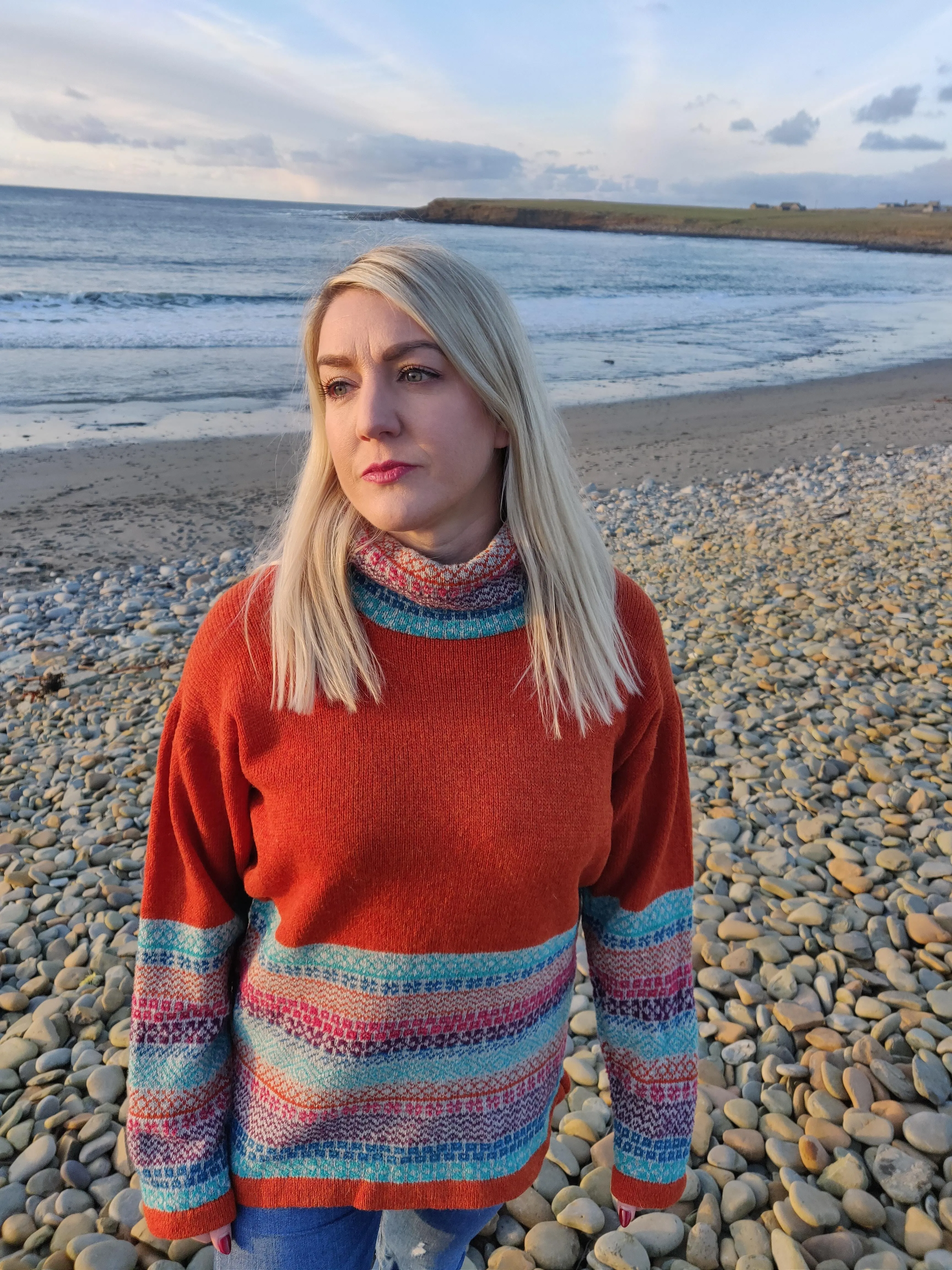 Annie Glue Comfy Jumper in Funky Fair Isle