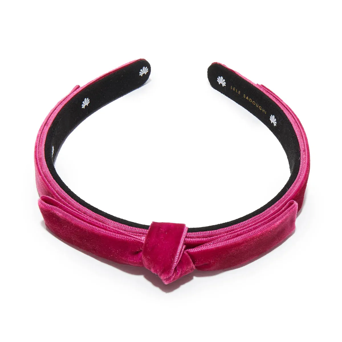 Bardot Ribbon Slim Headband ~ Rasberry