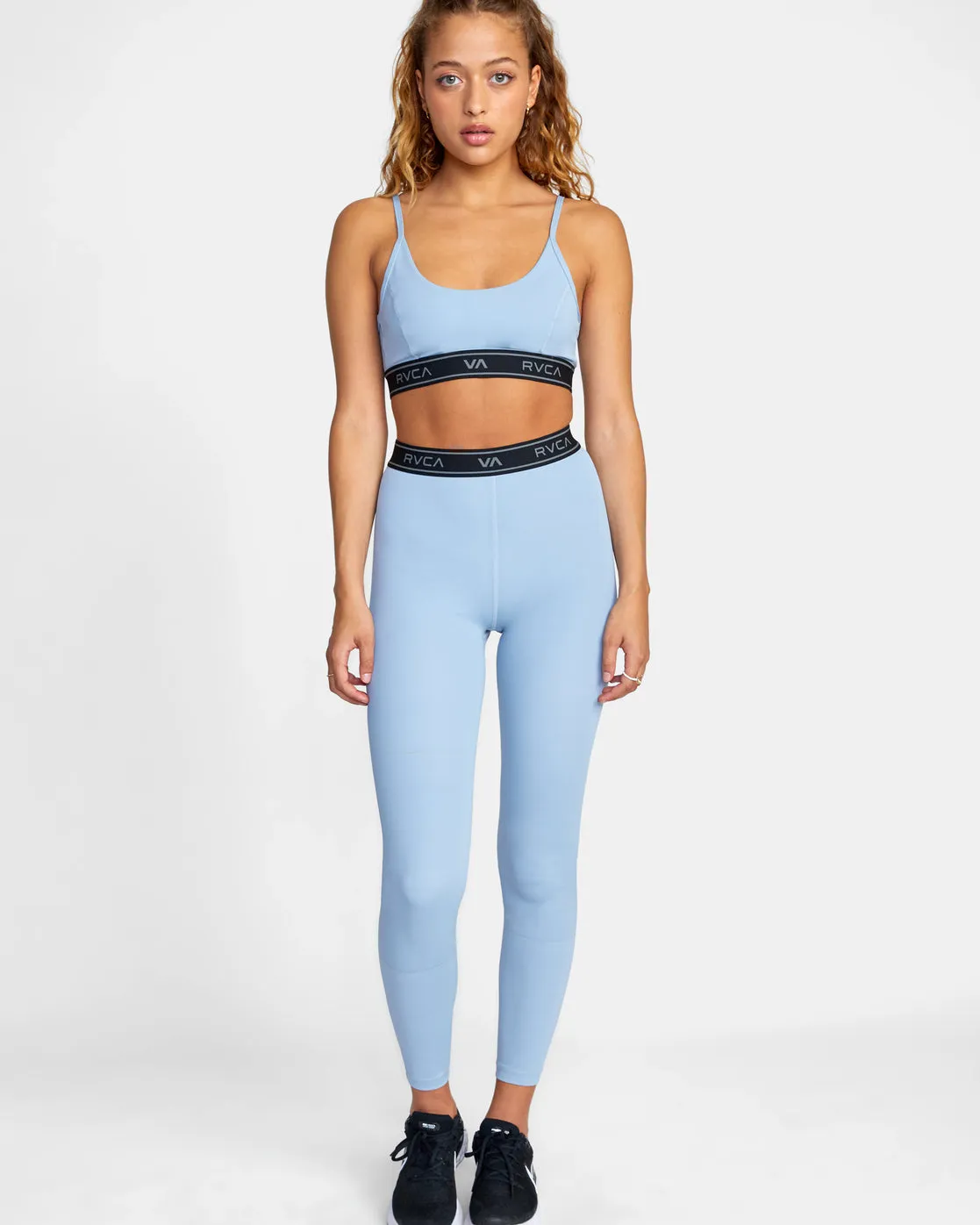 High-Performance Base Workout Leggings in Muted Blue