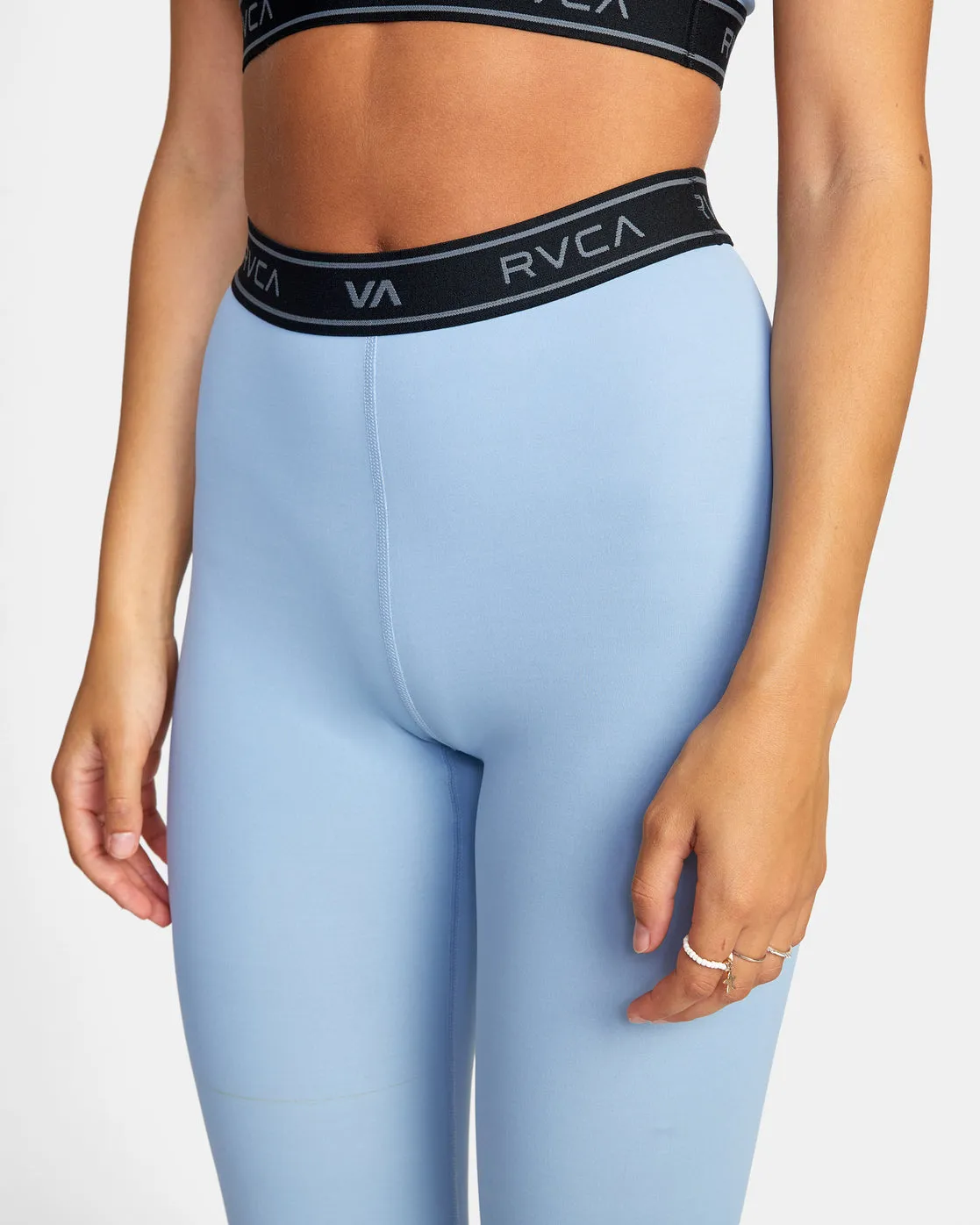 High-Performance Base Workout Leggings in Muted Blue