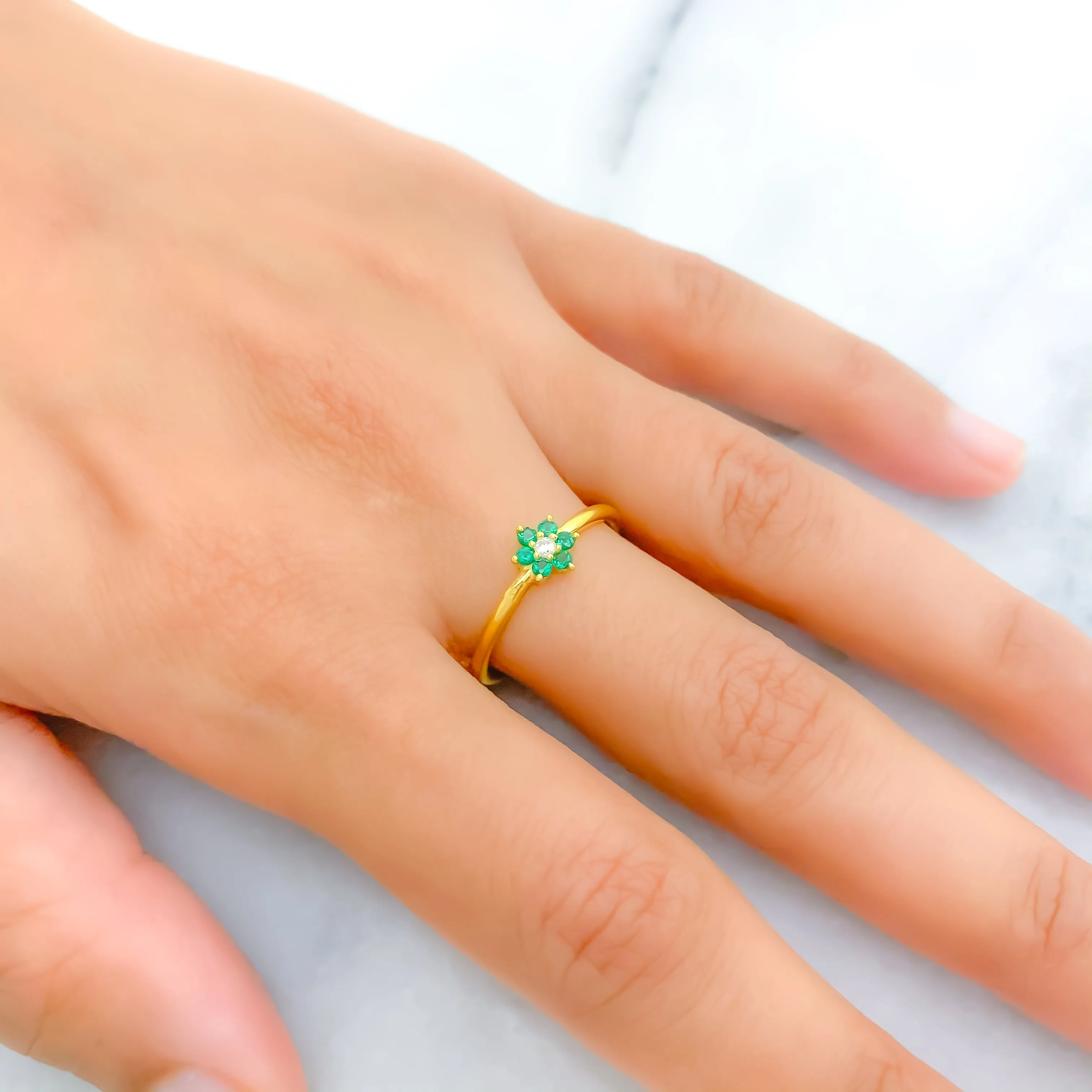 Beautiful Sleek CZ Ring