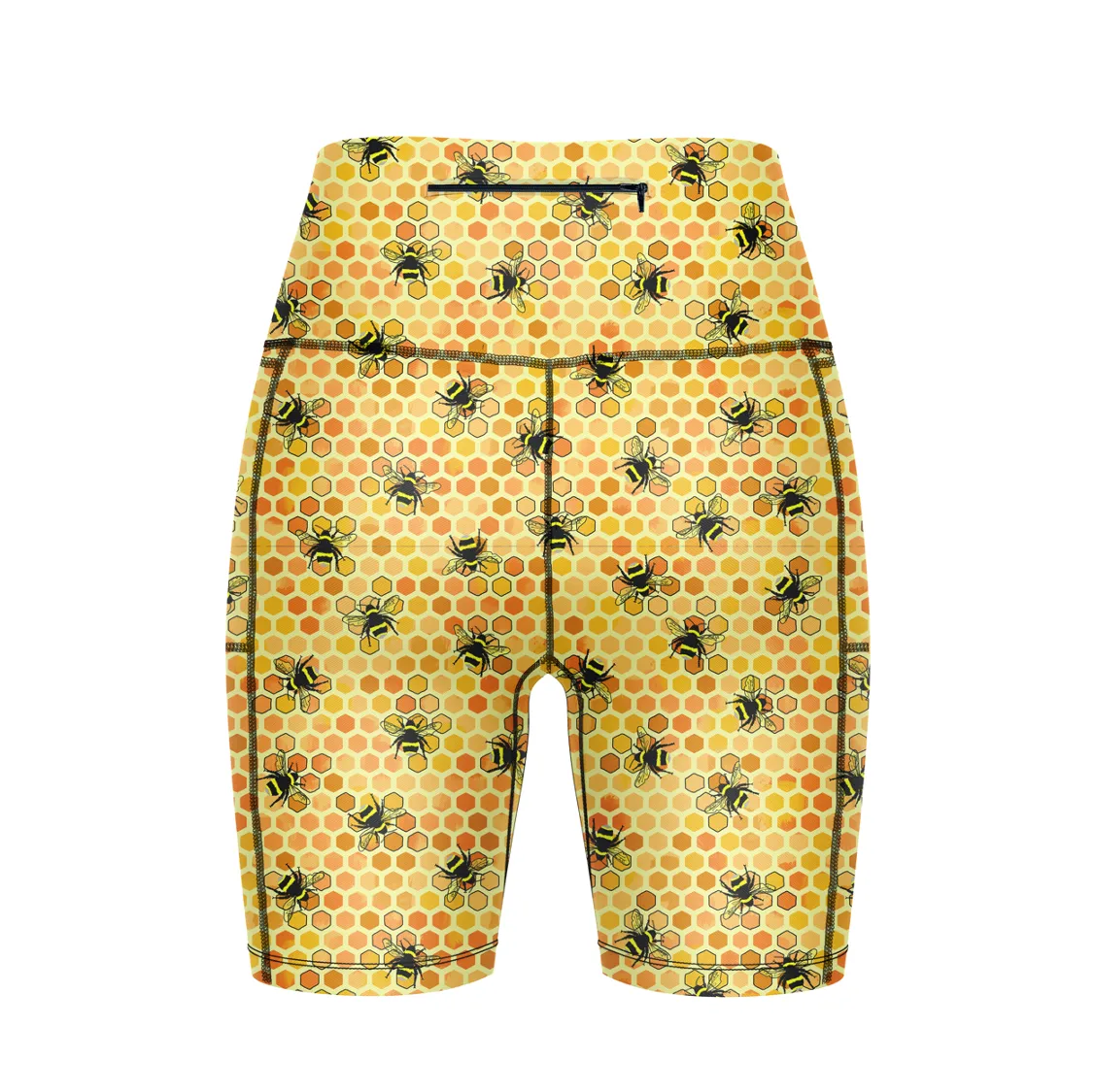 ''Bee yourself'' fitted shorts