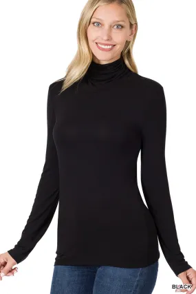 Black Turtle Neck Womens | Bella Chic