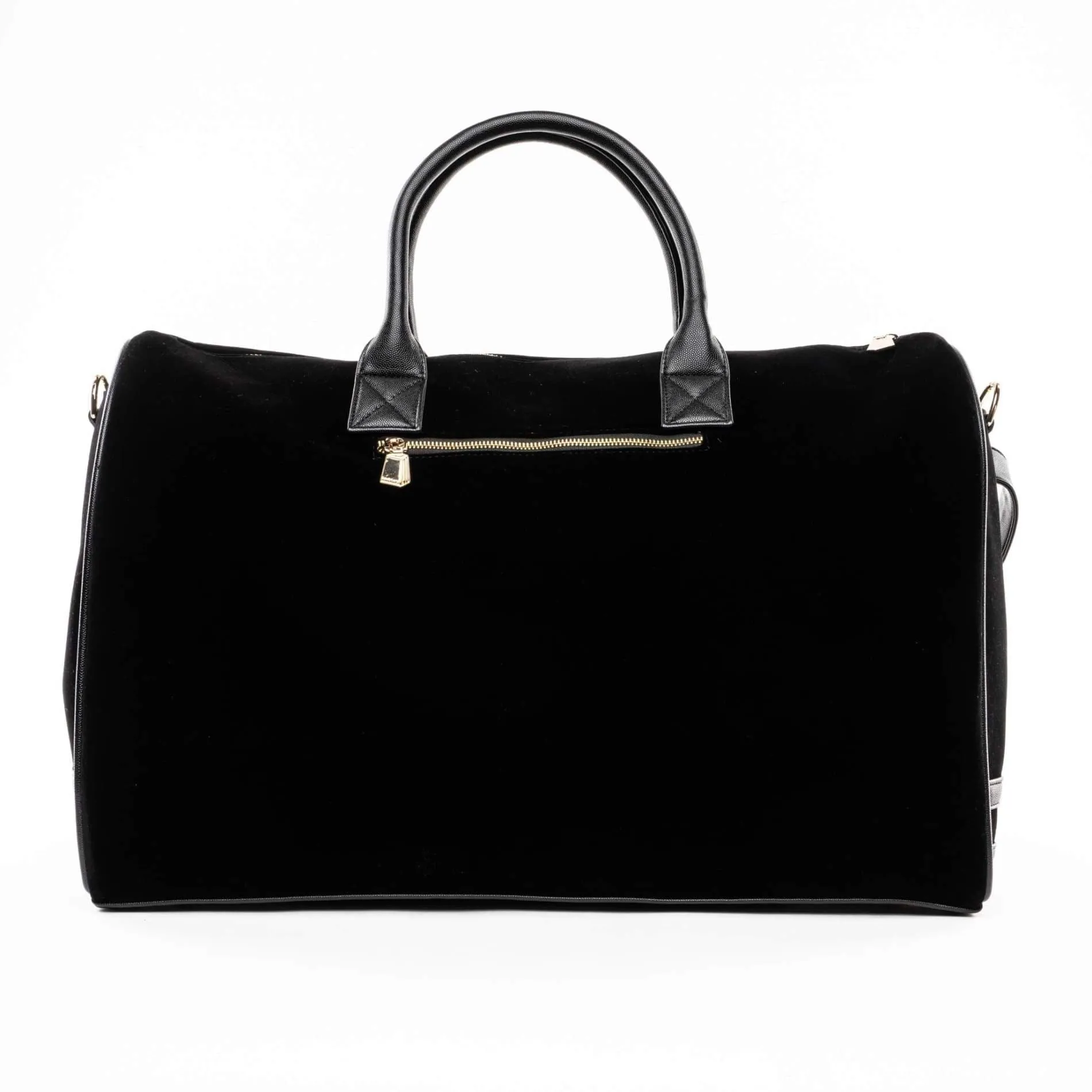 Black Velvet Duffle Bag