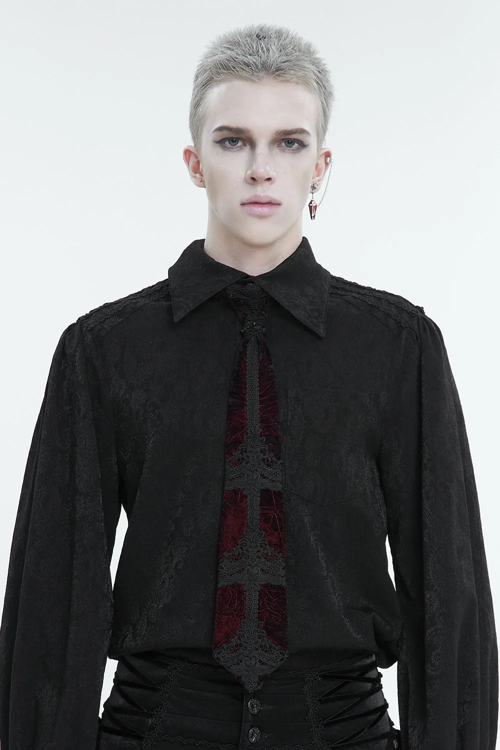 Blood Sacrifice Velvet Necktie