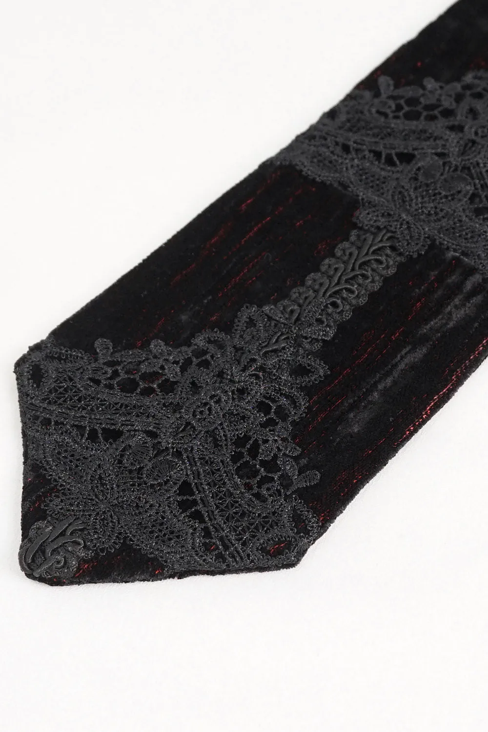 Blood Sacrifice Velvet Necktie