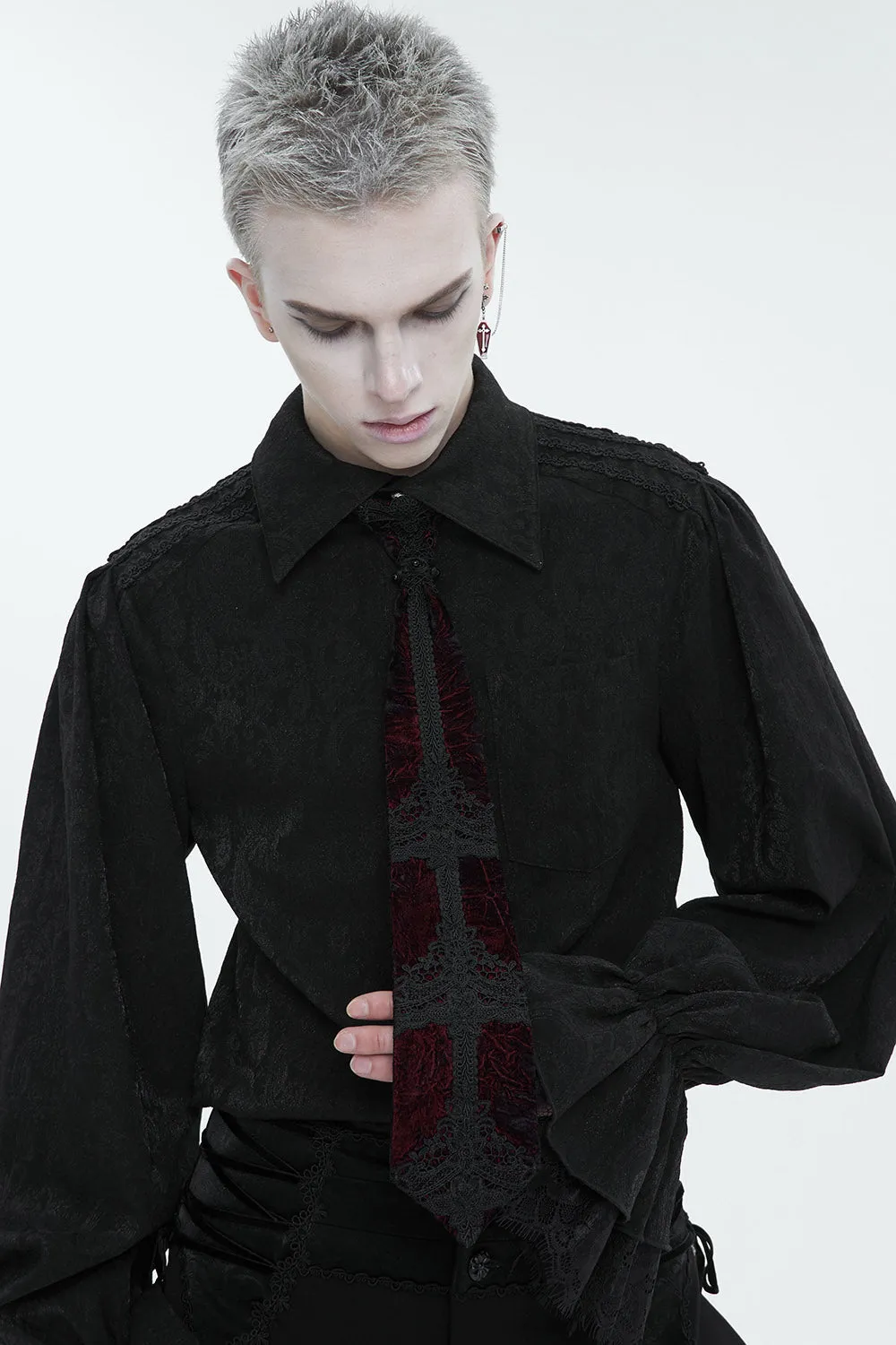 Blood Sacrifice Velvet Necktie