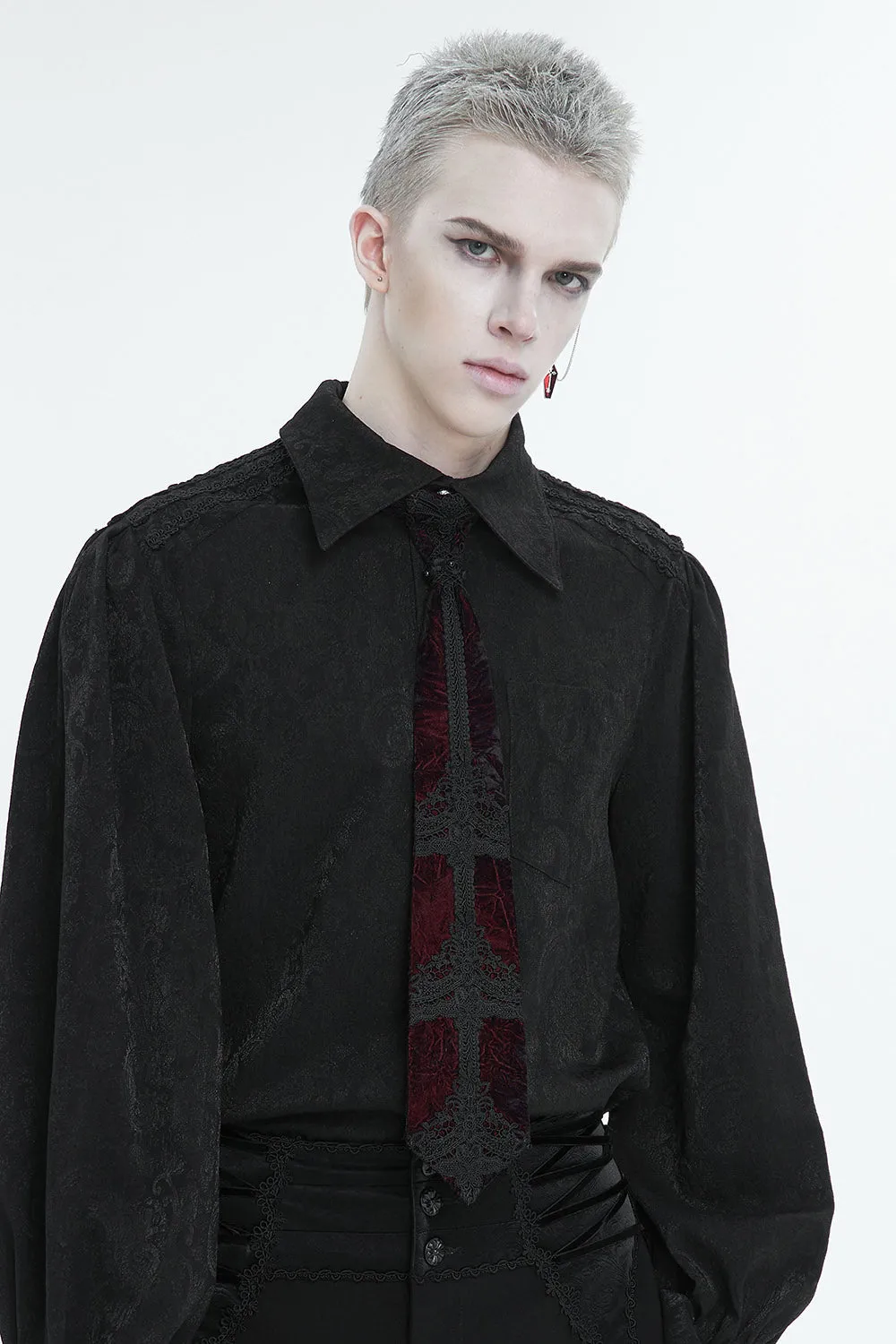 Blood Sacrifice Velvet Necktie