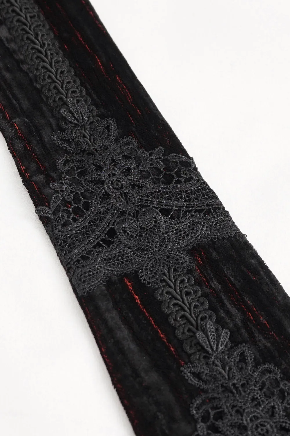 Blood Sacrifice Velvet Necktie