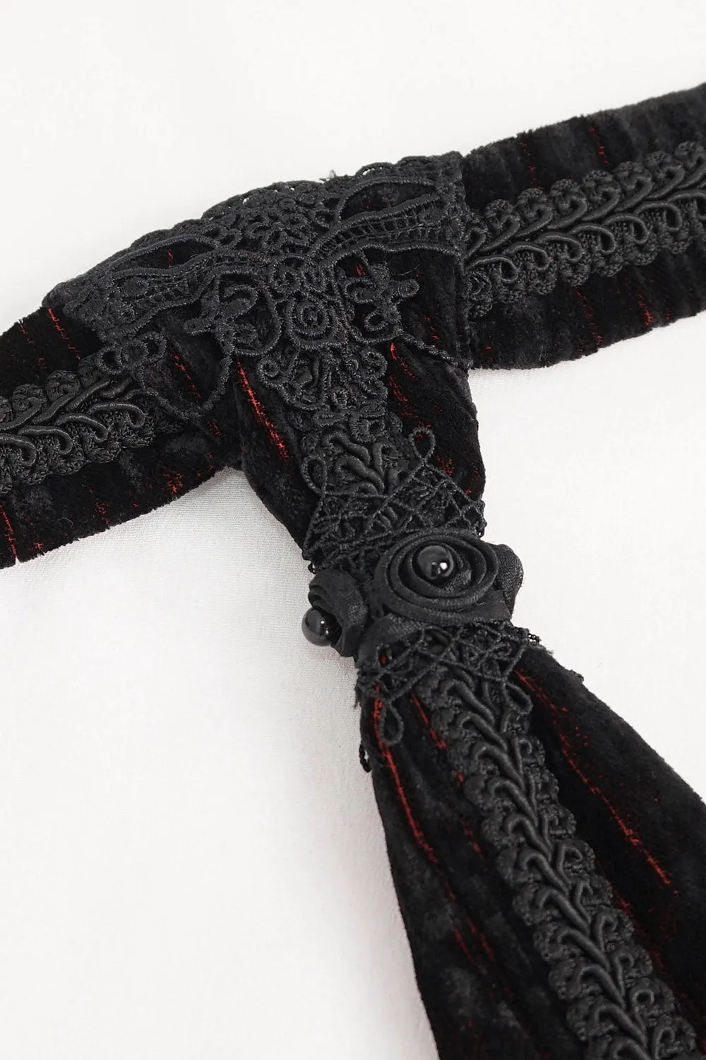 Blood Sacrifice Velvet Necktie