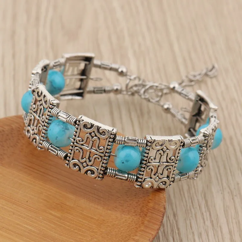 Boho Chic Multicolor Beaded Bracelet