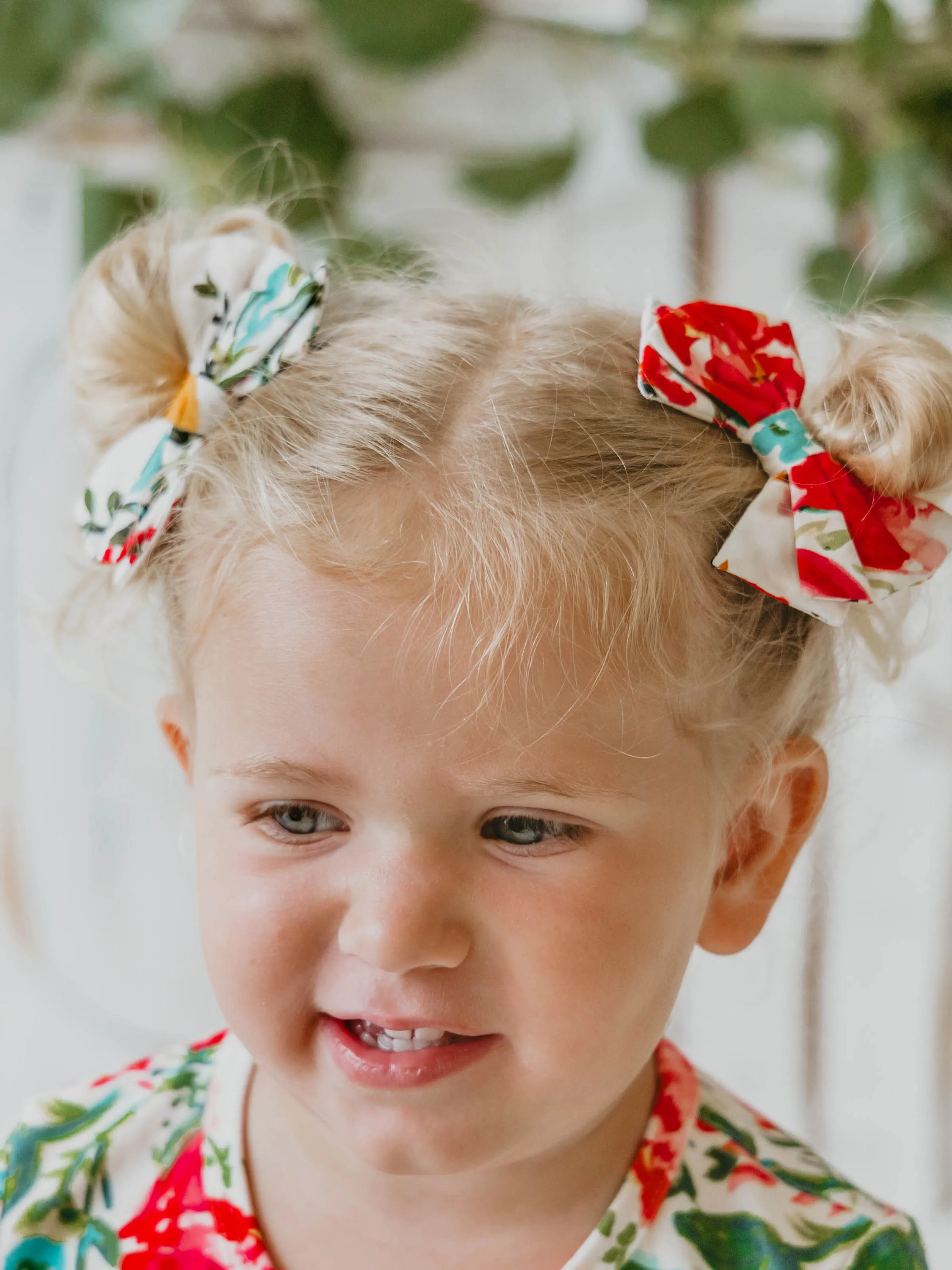 Bow Set Duo - Bright Zinnias