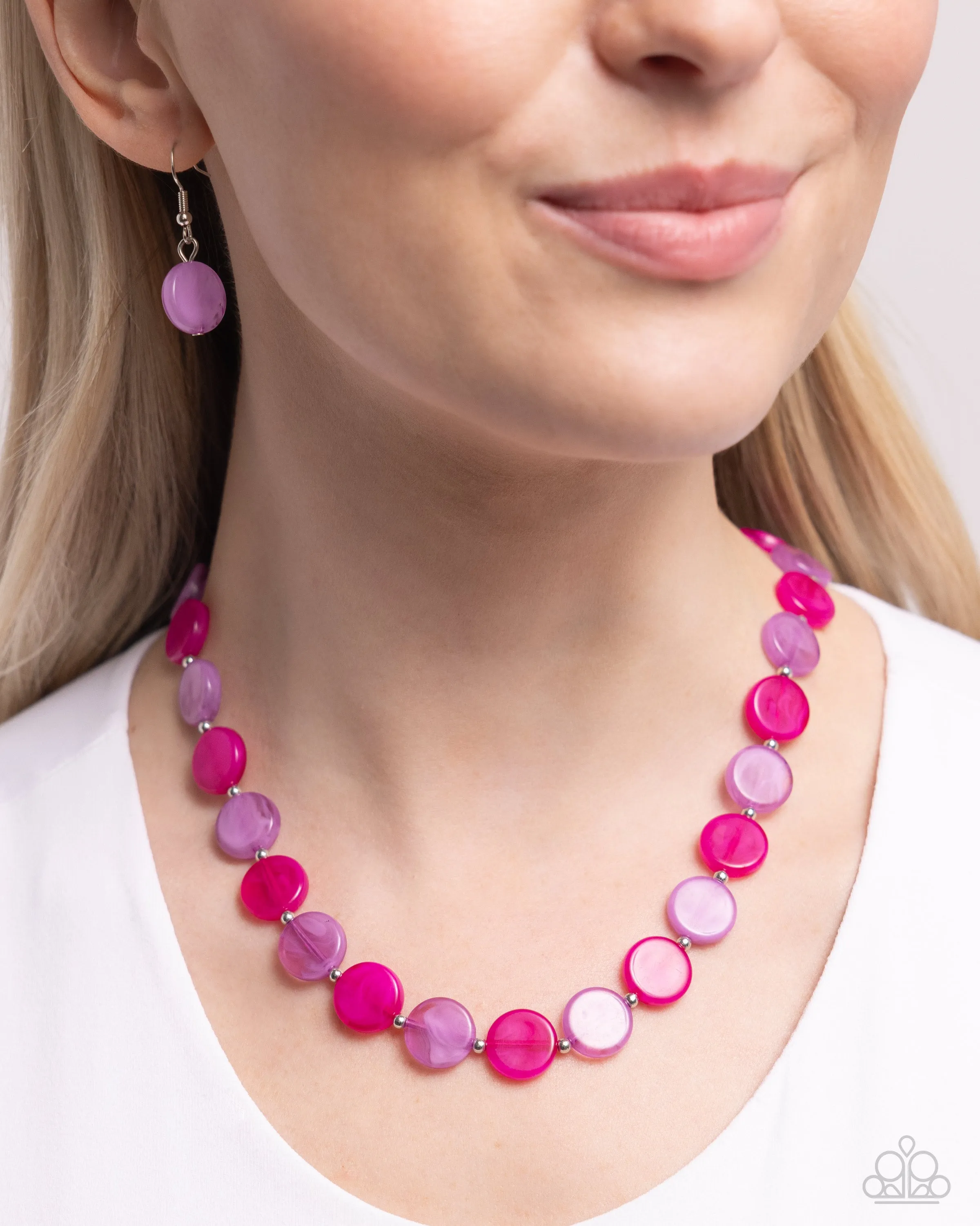 Bright Backdrop - Purple Necklace