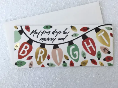 Bright Bulbs Holiday Card