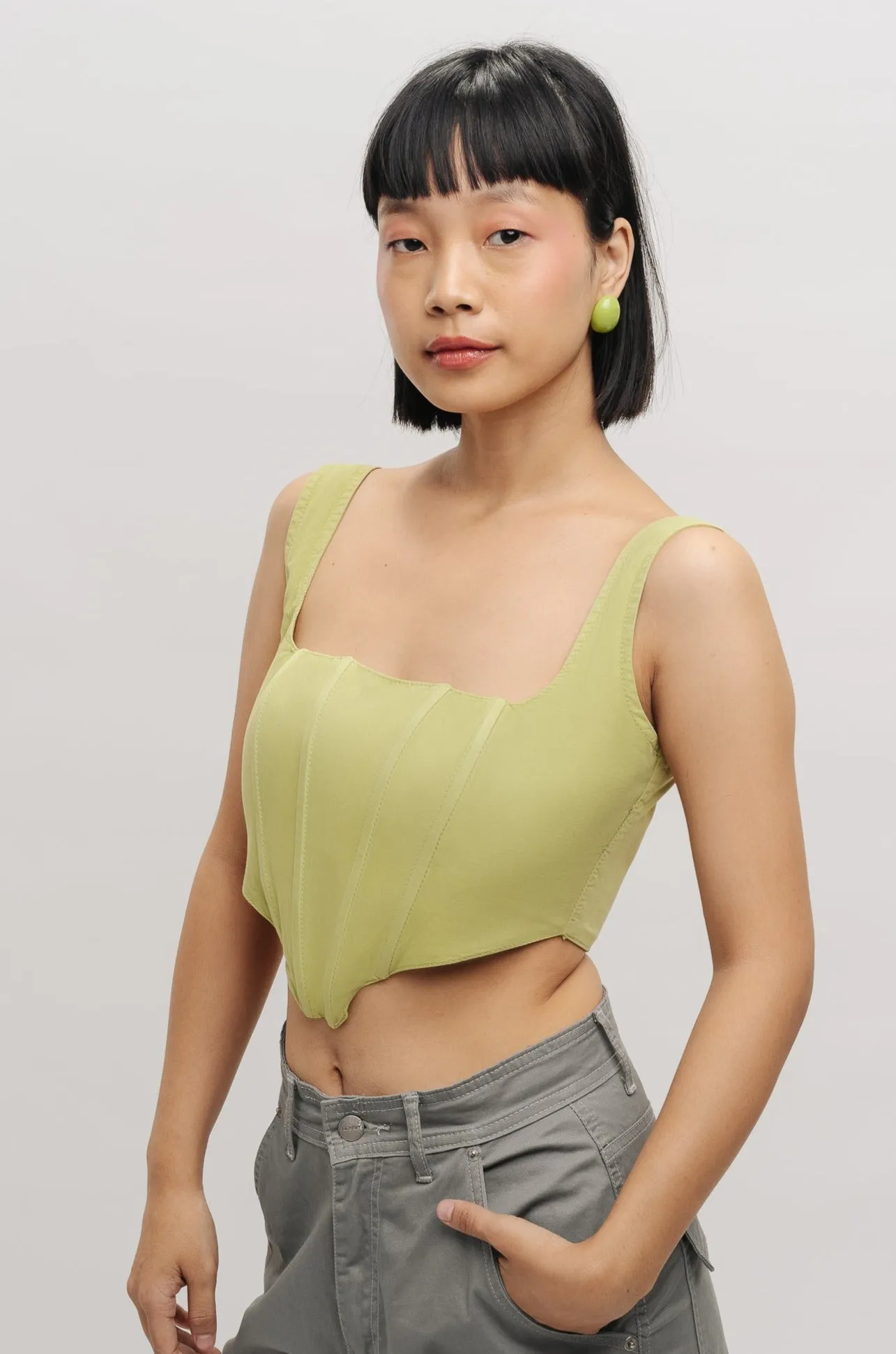 Bright Green Corset Top