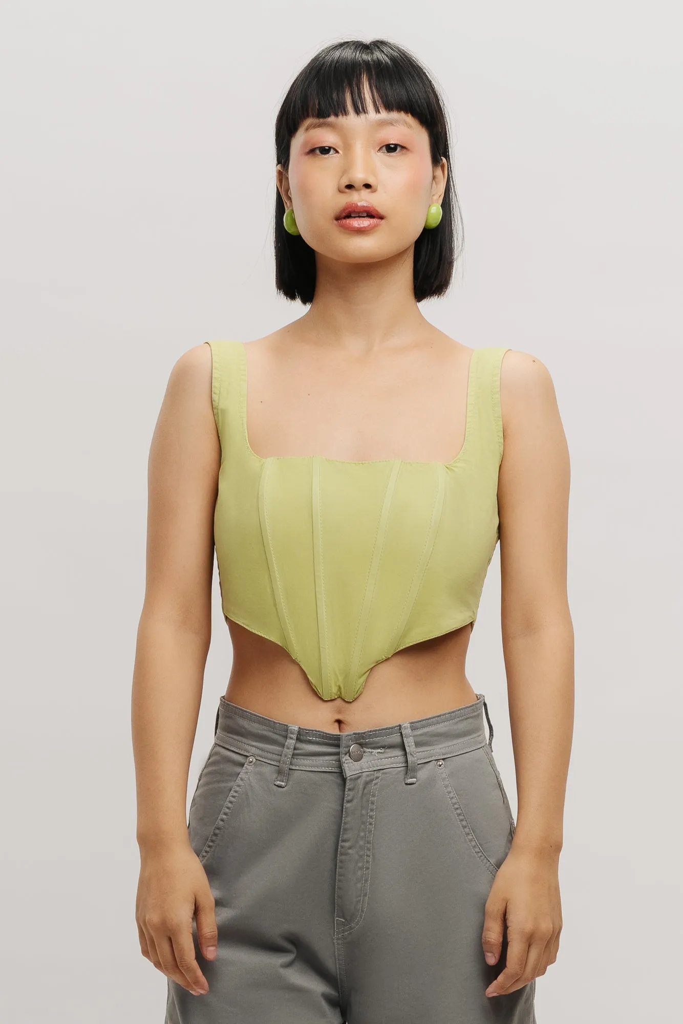 Bright Green Corset Top