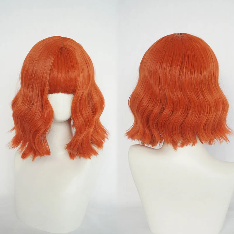 Bright orange wig KF90153