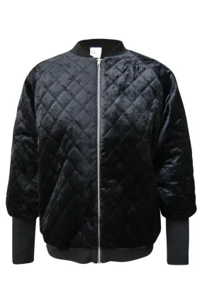 Bungy Black Velvet Bomber Jacket