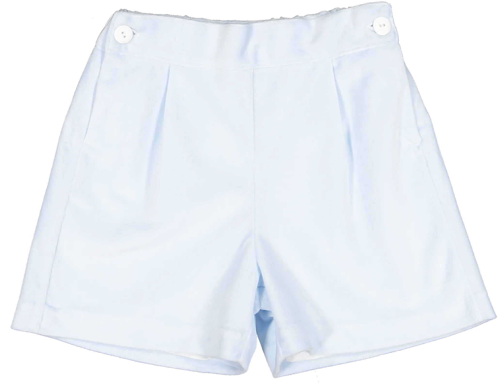 Charming Blue Velvet Shorts