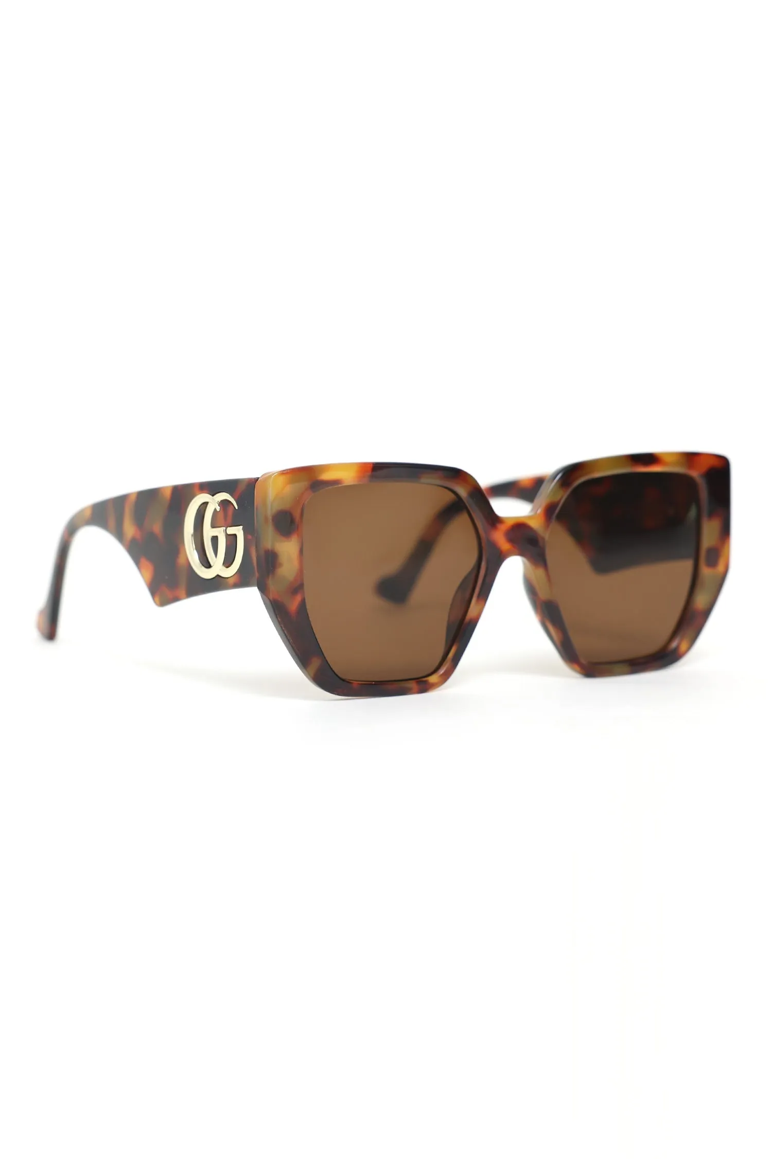 CHIC BOLD SUNGLASSES-LEOPARD