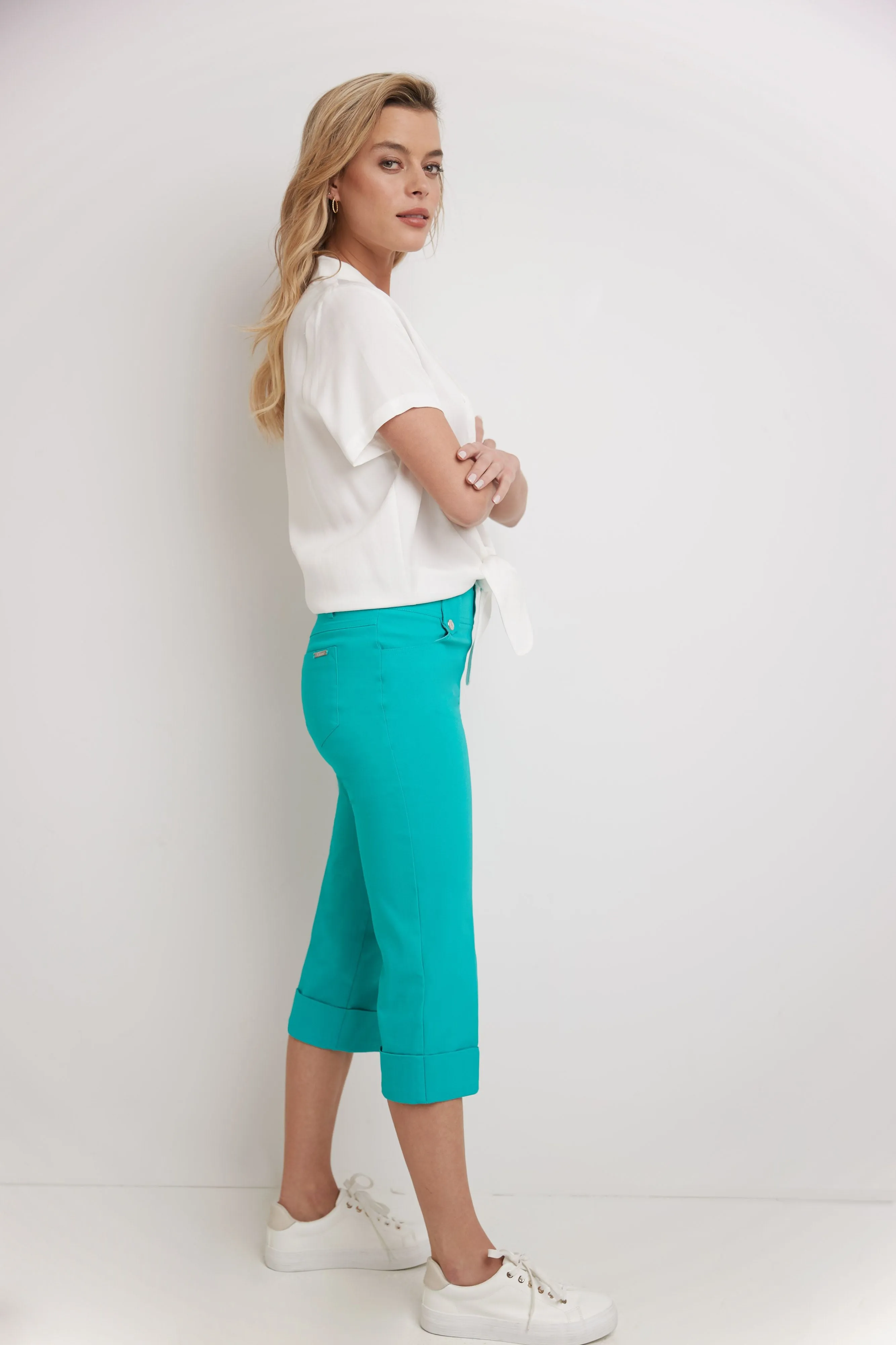 Chic Capri with Classic Cuffed Hem