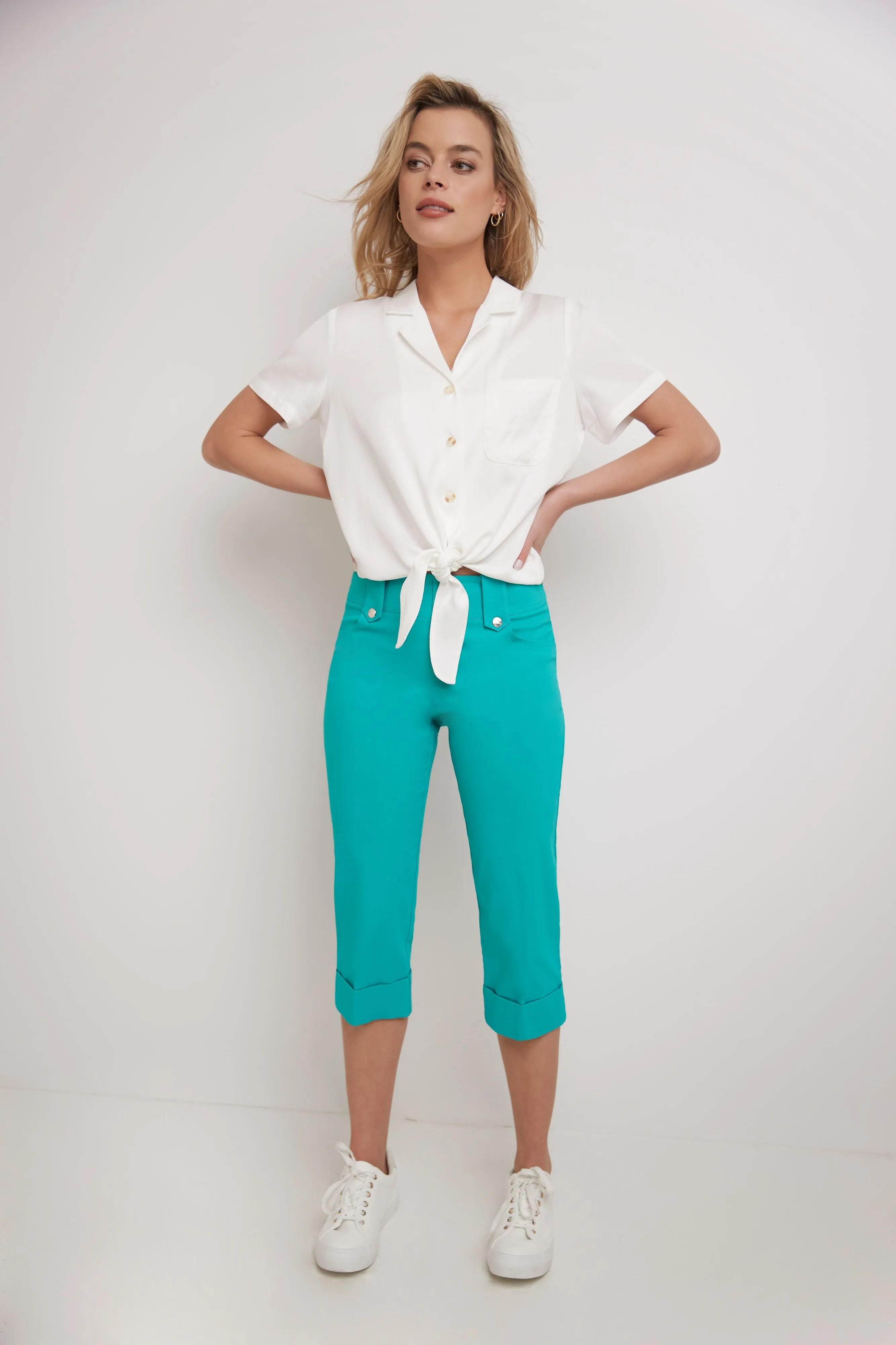 Chic Capri with Classic Cuffed Hem