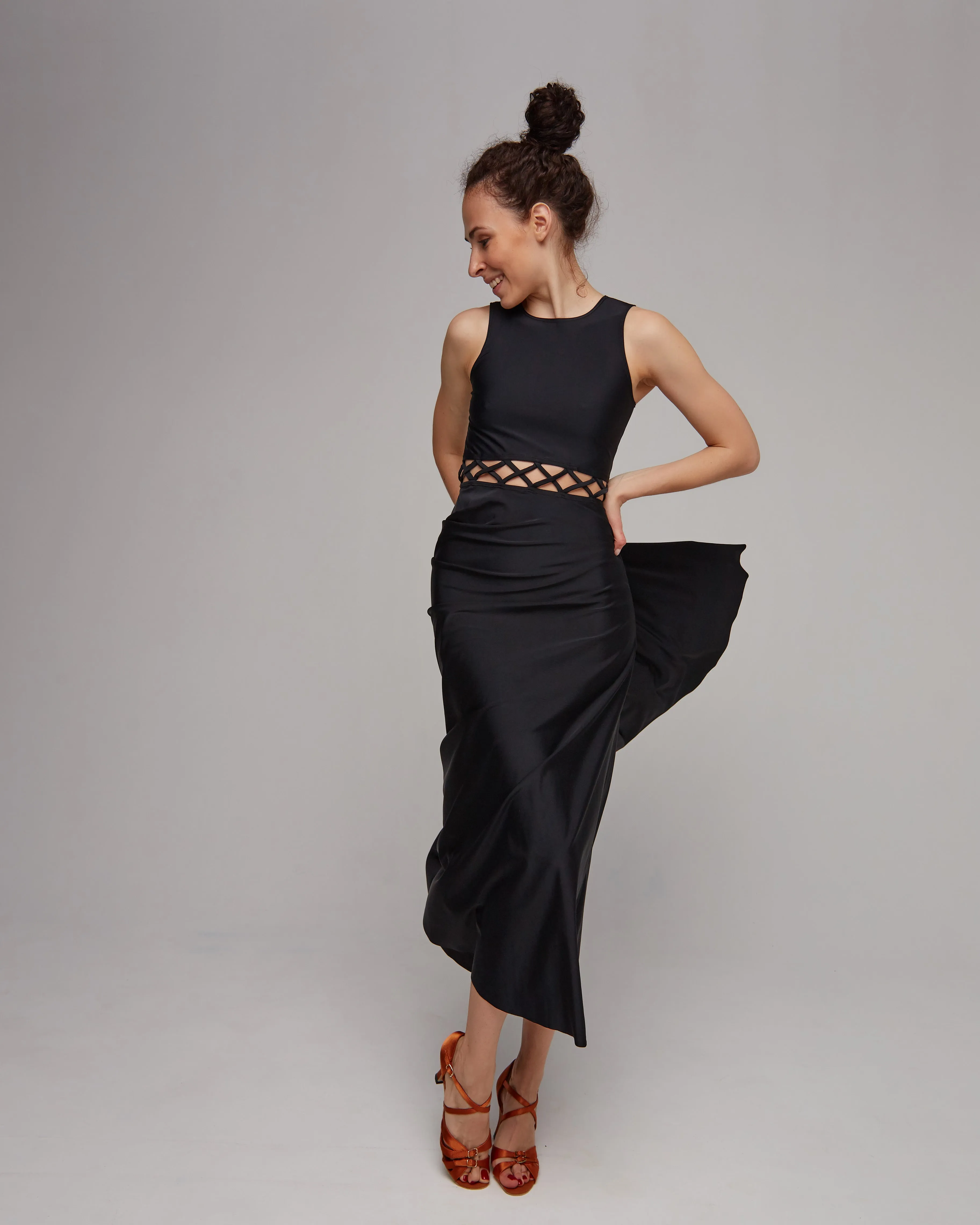 Chic Fitted Maxi Dance Dress