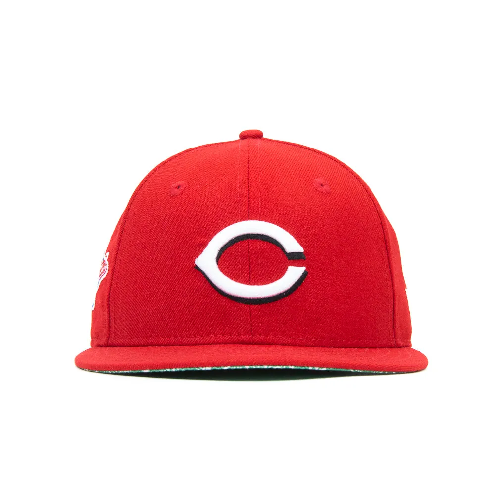 Cincinnati Reds Fitted (Green Paisley)