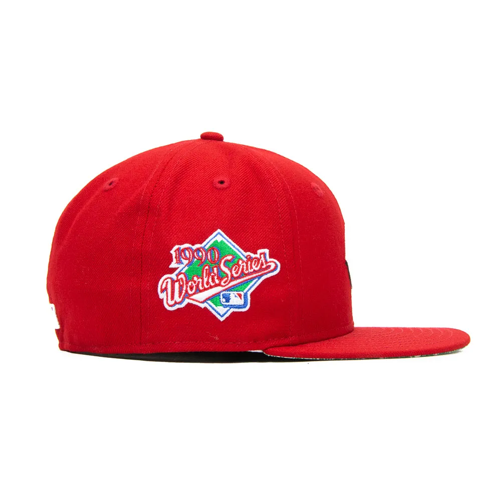 Cincinnati Reds Fitted (Green Paisley)