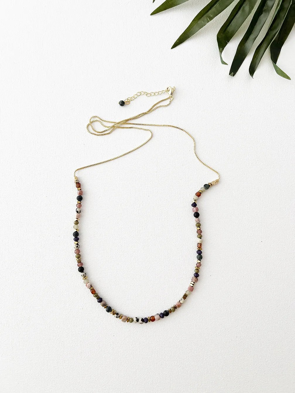 confetti necklace - muted multi mix