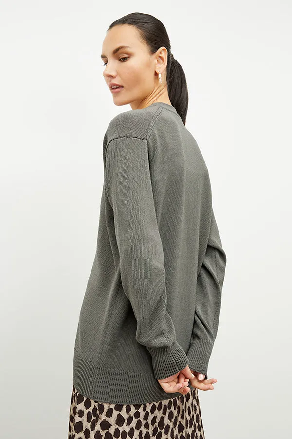 Cookie Cardigan - Sleek Cotton :: Fossil