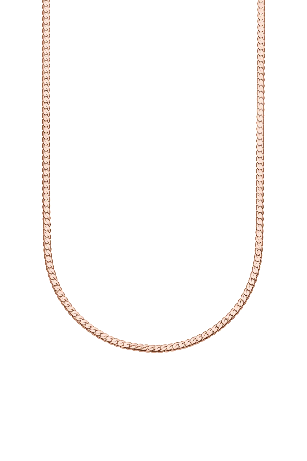 Delicate Sleek Necklace 14K Rose Gold Plated