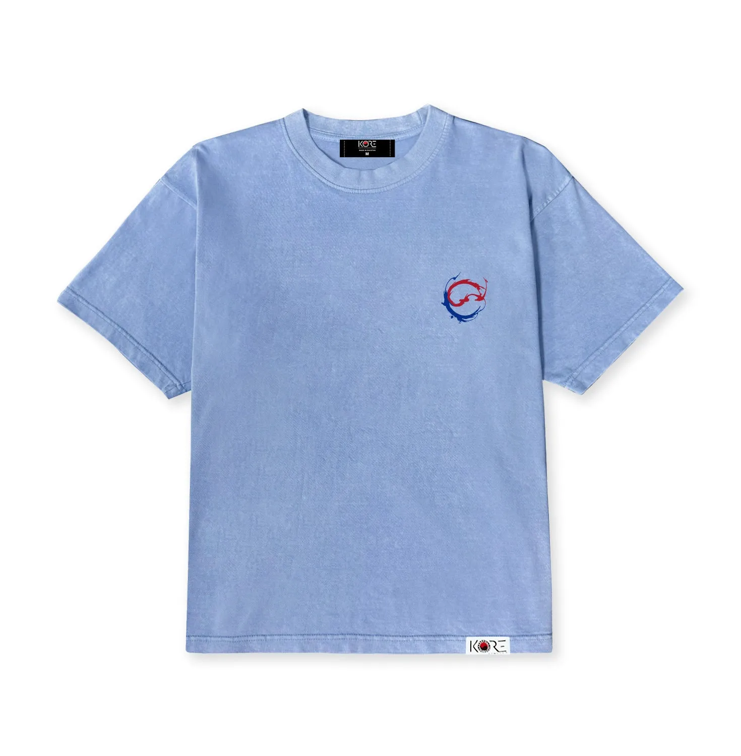 DRIP FLAG MUTED TEE (LIGHT BLUE)