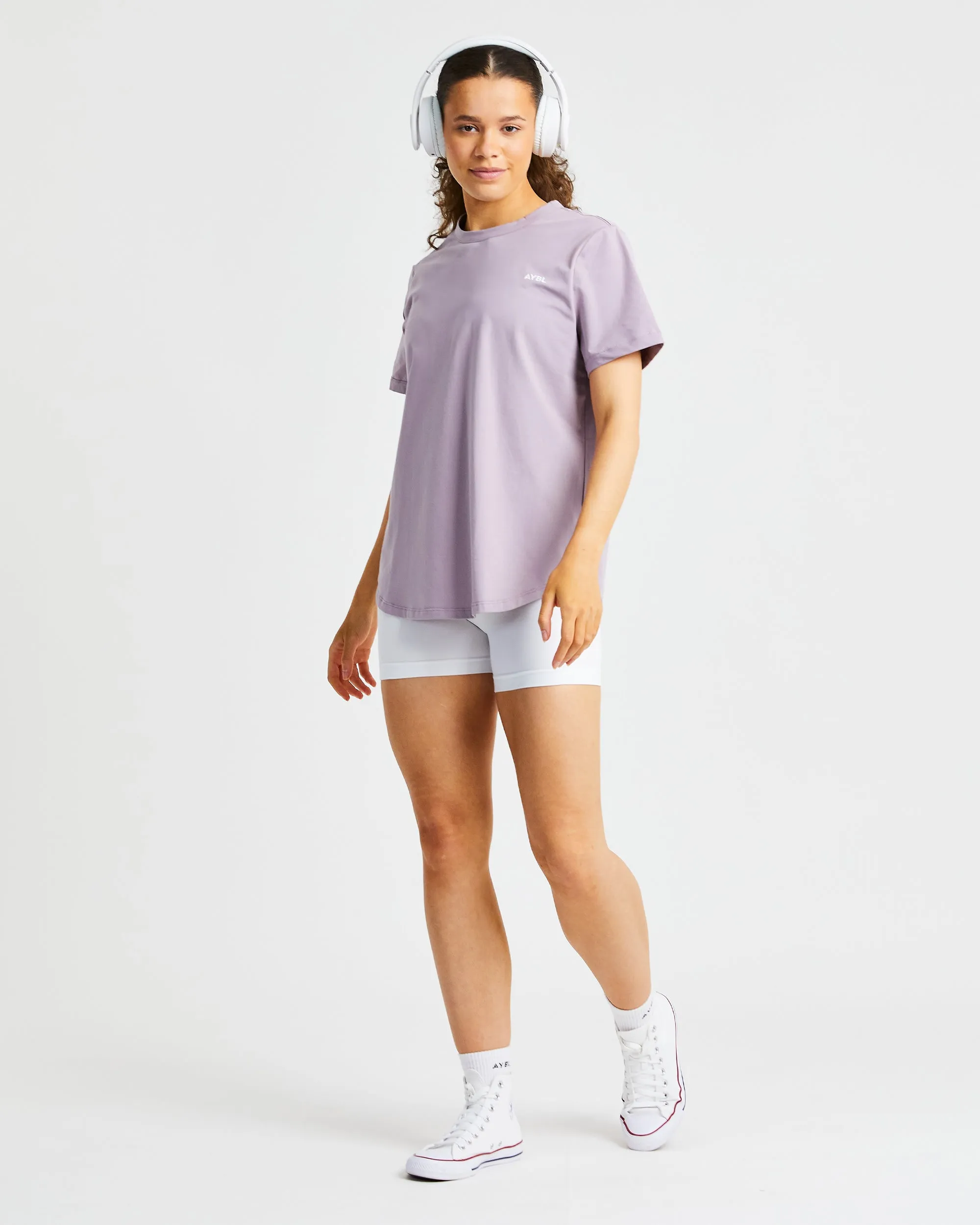 Everyday Relaxed T Shirt - Muted Mauve