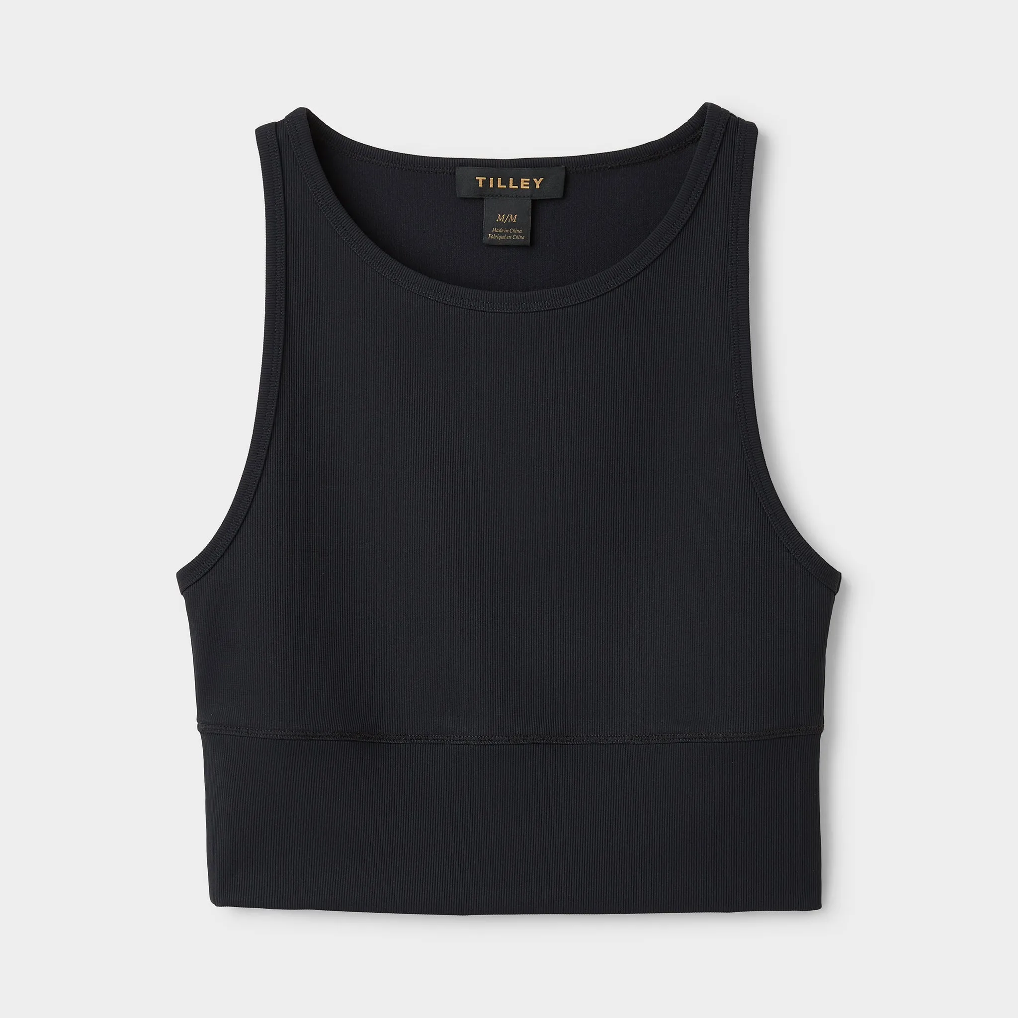 Fitted Rib Cropped Tank