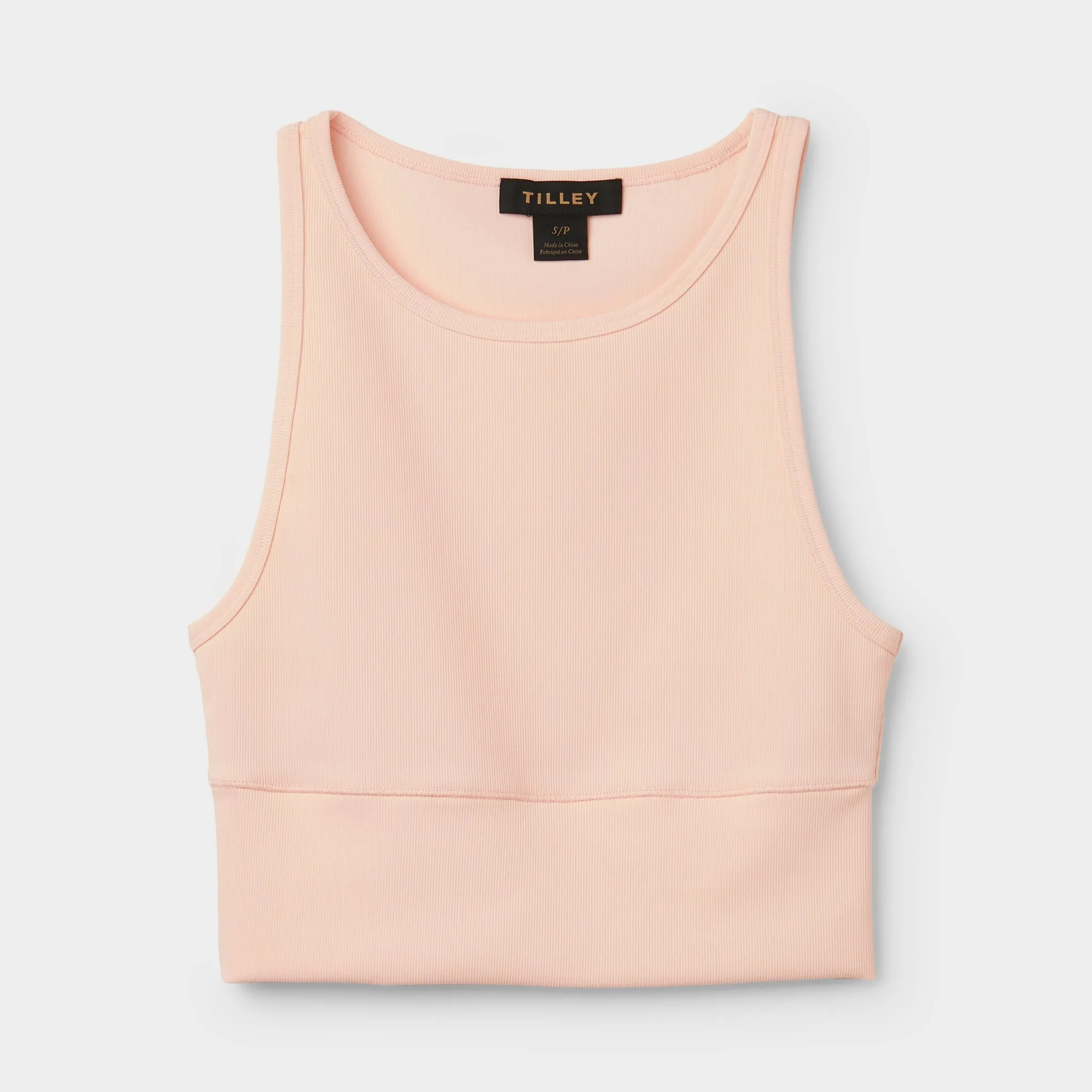 Fitted Rib Cropped Tank