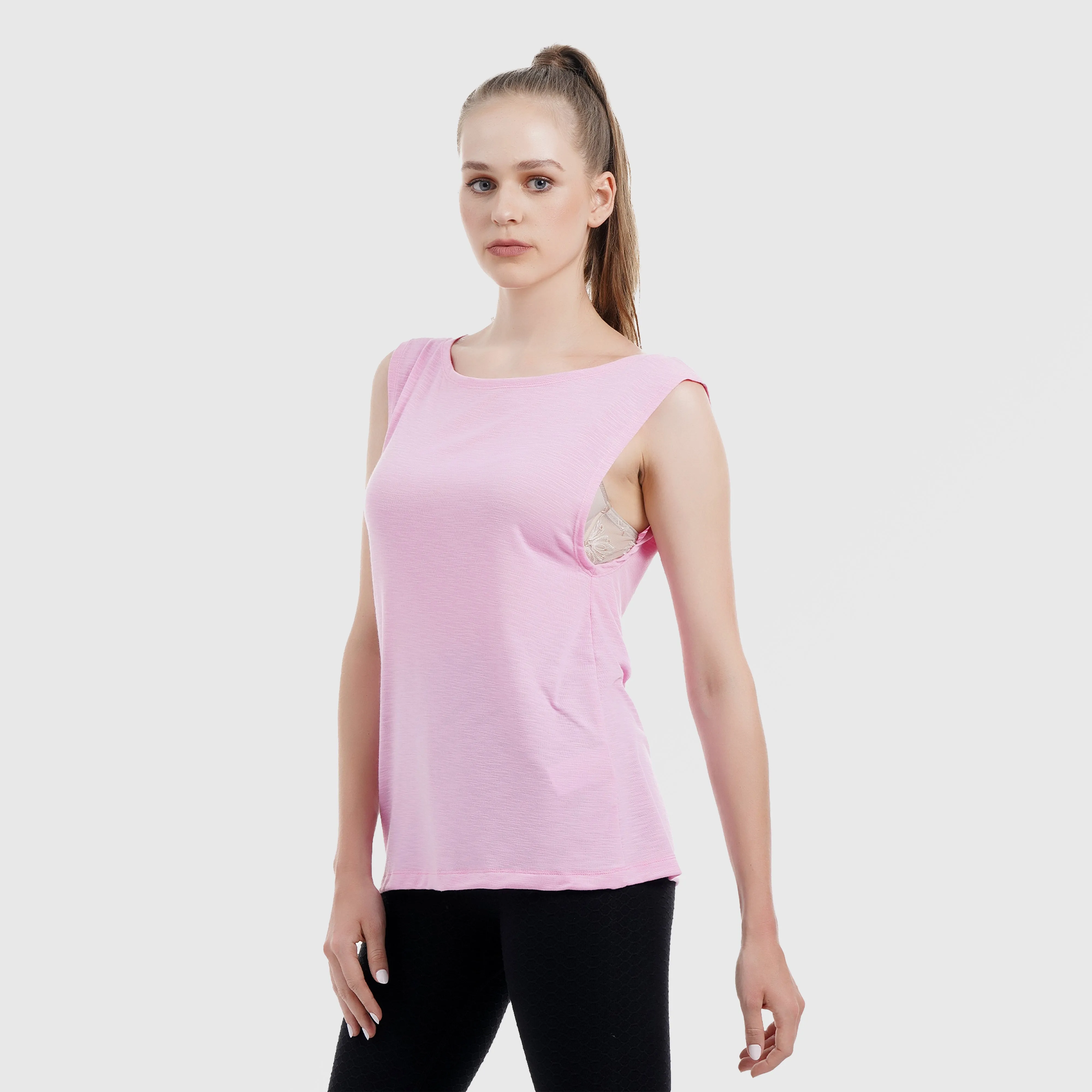 Fraction Sleek Tank (Pink)