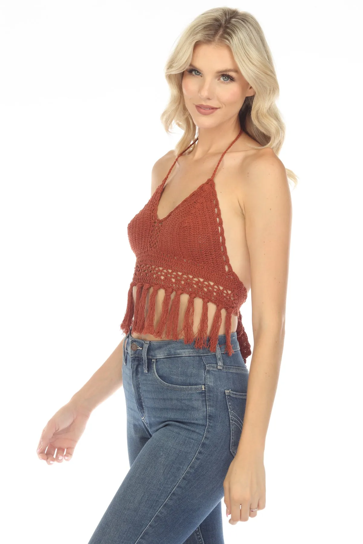 Funky Fringe Crochet Beach Bralette