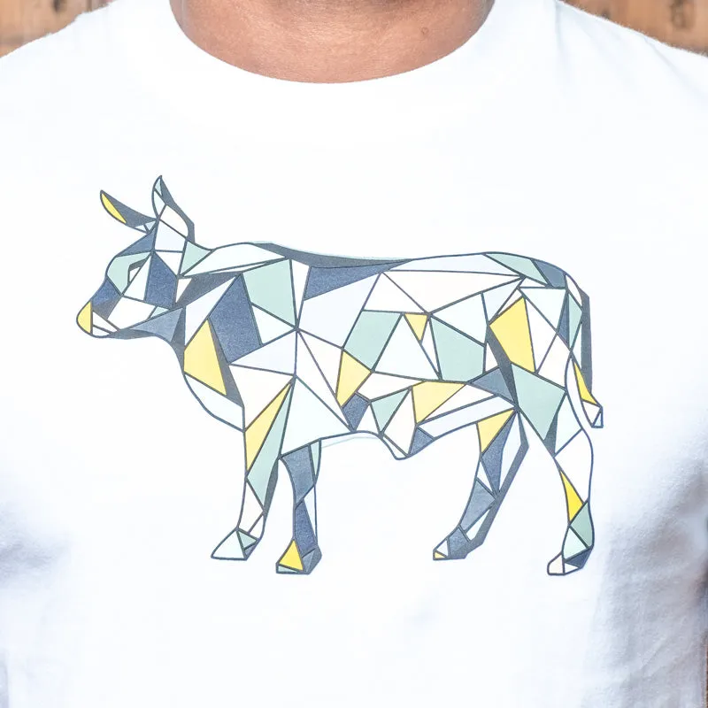 Funky Mosaic Nguni Crew Tee Pelican