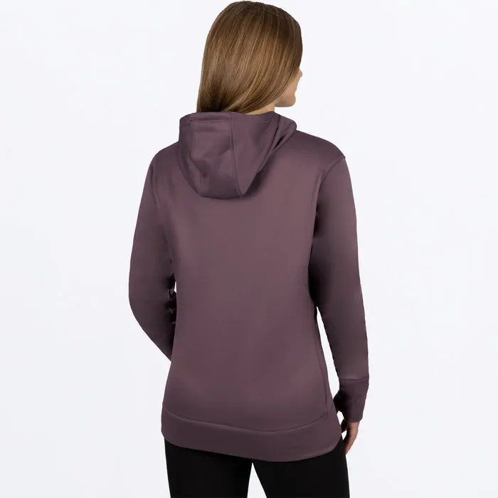 FXR Women's Podium Tech Pullover Fleece Muted Grape/White