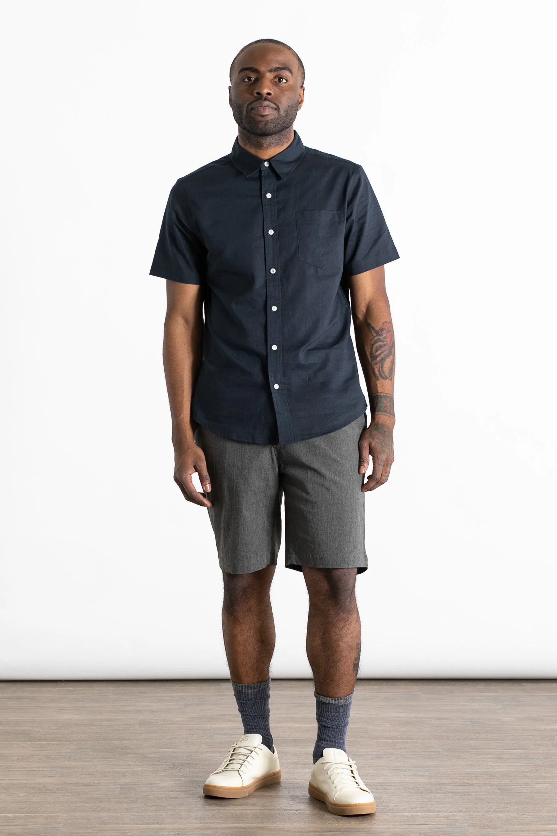 Harbor Slim Shirt / Black