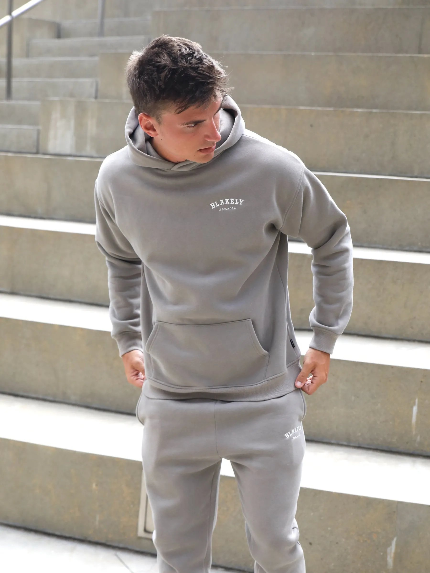 Heritage Relaxed Hoodie - Neutral Grey