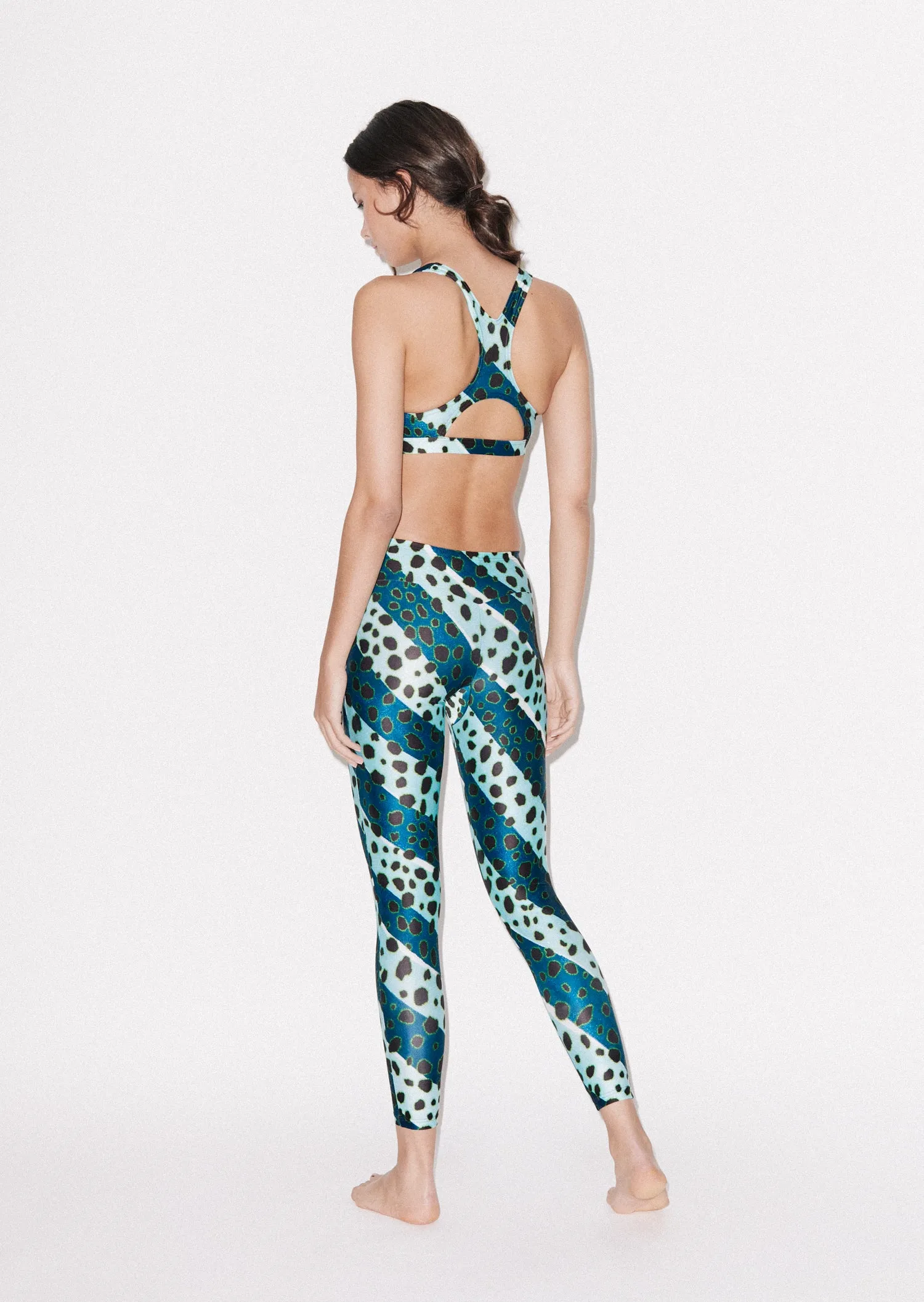 House of Holland HOH X Speedo Muted Cheetah Stripe Leggings